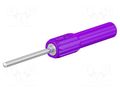 Measuring tip; 19A; violet; Tip diameter: 2mm; Socket size: 4mm STÄUBLI ZPS-20/25-26