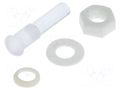 Fiber for LED; Ø5mm; L: 16mm; round; Front: convex; IP67 BIVAR PLTR5-16MM-PR2