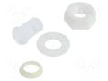 Fiber for LED; Ø5mm; L: 6.4mm; round; Front: convex; IP67 BIVAR PLTR5-250-PR2