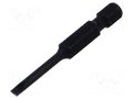 Screwdriver bit; slot; 3x0.5mm; 1/4"; Overall len: 50mm KING TONY KT-715003S1