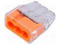 Quick splice; 32A; 600V; for cable; spring clamp; 0.75÷4mm2 SIMET SCP3