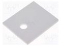 Heat transfer pad: ceramic; TO218,TO247; L: 21mm; W: 25mm; 25W/mK FISCHER ELEKTRONIK AOS218/247/1