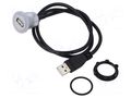 Adapter cable; USB A socket,USB A plug; USB 2.0; Len: 0.6m ONPOW USB-05C