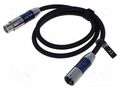 Cable; XLR male 3pin,XLR female 3pin; 1.5m; black; textile VENTION BLALG