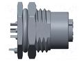 Connector: M12; socket; PIN: 8; female; 30V; straight; IP68; plastic AMPHENOL LTW 12P-08PFFS-SF8001