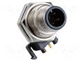 Connector: M12; socket; male; PIN: 4 AMPHENOL LTW M12A-04PMMR-SF7003