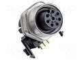 Connector: M12; socket; female; PIN: 8 AMPHENOL LTW M12A-08PFFR-SF7003