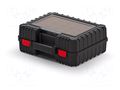 Case; tool case; black; polymer; Cover mat: polycarbonate; HEAVY KISTENBERG KHV40B-S411
