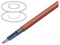 Wire; SiHF+C; 2x0.75mm2; Cu; stranded; silicone; red; -60÷180°C TKD TKD-2500668