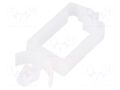 Snap handle; polyamide; natural; Cable P-clips HELLERMANNTYTON WPC15-PA66-NA