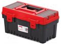 Chest; tool case; black-red; polymer; EVO; 476x260x256mm; 12kg KISTENBERG KEV5025-3020