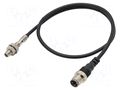 Sensor: inductive; OUT: PNP / NO; 0÷1.2mm; 10÷30VDC; M5; 0.3m; IP67 OMRON E2ES05S12CJB103M