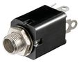 Jack Chassis Socket with Switch Contact - 6.35 mm - Mono - female, closed design (2-pin) 11095