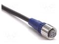 Cable: for sensors/automation; M12; PIN: 4; straight; 10m; plug OMRON XS2FLM12PVC4S10M