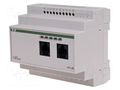 Dimmer; for DIN rail mounting; 230VAC; IP20; F&Home; 0÷45°C; RJ45 F&F MH-L4-1