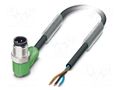 Cable: for sensors/automation; M12; PIN: 3; angled; 5m; plug; 250VDC PHOENIX CONTACT 1668153