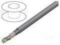 Wire; F/UTP; 4x2x24AWG; stranded; CCA; Insulation: PVC; grey; 100m LANBERG LCF5-11CC-0100-S