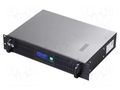 Power supply: UPS; 1.2kW; 2kVA; 230V; No.of out.sockets: 3; 9000mAh IPS UPS-2U-2000-LCD