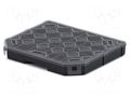 Container: collective; with partitions; black; 284x243x40mm KISTENBERG KTG30254