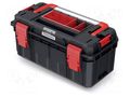 Chest; tool case; black; polymer; S BLOCK ALU LOG; 550x280x264mm KISTENBERG KXSA5530F