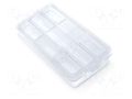 Container: collective; with partitions; transparent; 180x90x35mm KISTENBERG KKNO2010