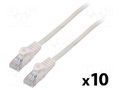 Patch cord; RJ45 plug,both sides; U/UTP; 5e; stranded; CCA; PVC LANBERG PCU5-20CC-0150-W
