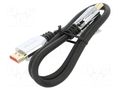 Cable; HDMI plug,both sides; rubber; 1.8m; black; HDMI 2.1; 30AWG LANBERG CA-HDMI30CU-0018BK