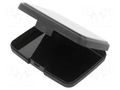 Bin; ESD; 97x71x20mm; Application: integrated circuits; black ANTISTAT ATS-025-0003