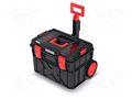 Chest; tool case; with wheels; black; polymer; X BLOCK LOG; IP55 KISTENBERG KXB604045F-S411