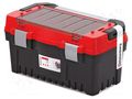 Chest; tool case; black-red; polymer; EVO; 476x260x256mm; 12kg KISTENBERG KEVA5025SAL-3020