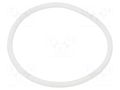 O-ring gasket; silicone; Thk: 3mm; Øint: 57mm; white; -60÷160°C ORING USZCZELNIENIA TECHNICZNE O-57X3-SI-WH