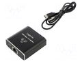 Switch Ethernet; RJ45 socket x3,USB C socket; PnP,PoE (PoE) LOGILINK NS0011