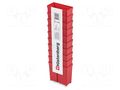 Container: cuvette; red; high; 105x50x97mm; 10pcs; TAGER BOX KISTENBERG KTBL115-3020