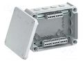 Enclosure: junction box; X: 150mm; Y: 190mm; Z: 77mm; IP66; T 160 OBO BETTERMANN OBO-2007440