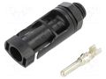 Connector: solar; socket; male; 1.5kV; IP68; straight; crimped MOREK MAP1106B40