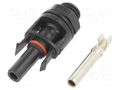 Connector: solar; socket; female; 1.5kV; IP68; straight; crimped MOREK MAP2106B40