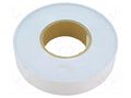 Tape: heat transfer; W: 38.1mm; L: 50m; Thk: 0.25mm; 0.6W/mK; white 3M 3M-8810-38.1-50