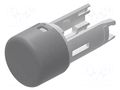 Actuator lens; 18; grey; plastic; Ø7.5mm EAO 18-932.8