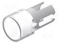 Lamp lens; 19; colourless; plastic; Ø7.3mm EAO 19-932.7