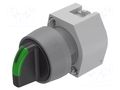 Switch: rotary; 22mm; Stabl.pos: 1; grey/black; BA9S,LED; IP65 EAO 704.412.0I