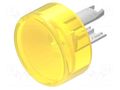 Actuator lens; 18; yellow; plastic; Ø13.8mm EAO 18-962.4