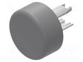 Actuator lens; 18; grey; plastic; Ø13.8mm EAO 18-962.8