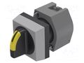 Switch: rotary; 22mm; Stabl.pos: 1; grey/black; BA9S,LED; IP65 EAO 704.512.0I