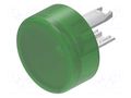 Actuator lens; 18; green; plastic; Ø13.8mm EAO 18-962.5