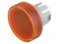 Actuator lens; 16mm; 51; orange; plastic; Face dim: Ø15.8mm EAO 51-933.3