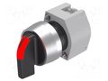 Switch: rotary; 22mm; Stabl.pos: 1; black; BA9S,LED; IP65; prominent EAO 704.095.0I