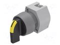 Switch: rotary; 22mm; Stabl.pos: 1; grey/black; BA9S,LED; IP65 EAO 704.102.0I