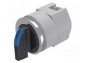 Switch: rotary; 30mm; Stabl.pos: 1; black/silver; BA9S,LED; IP65 EAO 704.103.018I