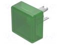 Actuator lens; 18; green; plastic; 13.8x13.8mm EAO 18-982.5