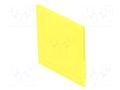 Actuator lens; 16mm; 92; yellow; plastic; Face dim: 12x12mm EAO 92-941.400